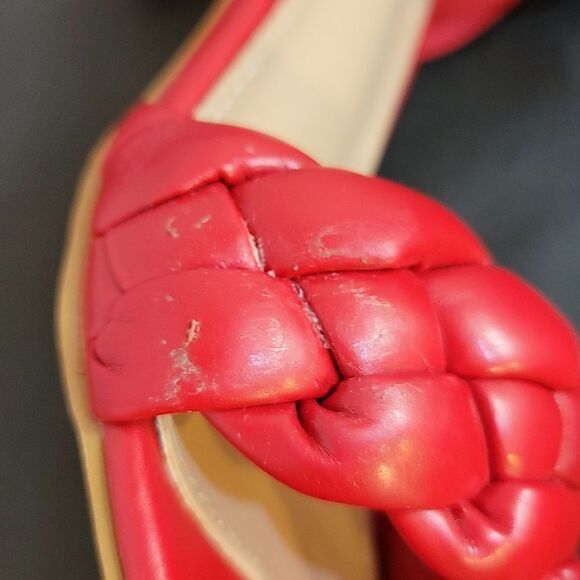 BRAND NEW ROUGE HELUIM BRAIDED STRAP SQUARE TOE WOMEN'S SANDAL - Picture 8 of 16